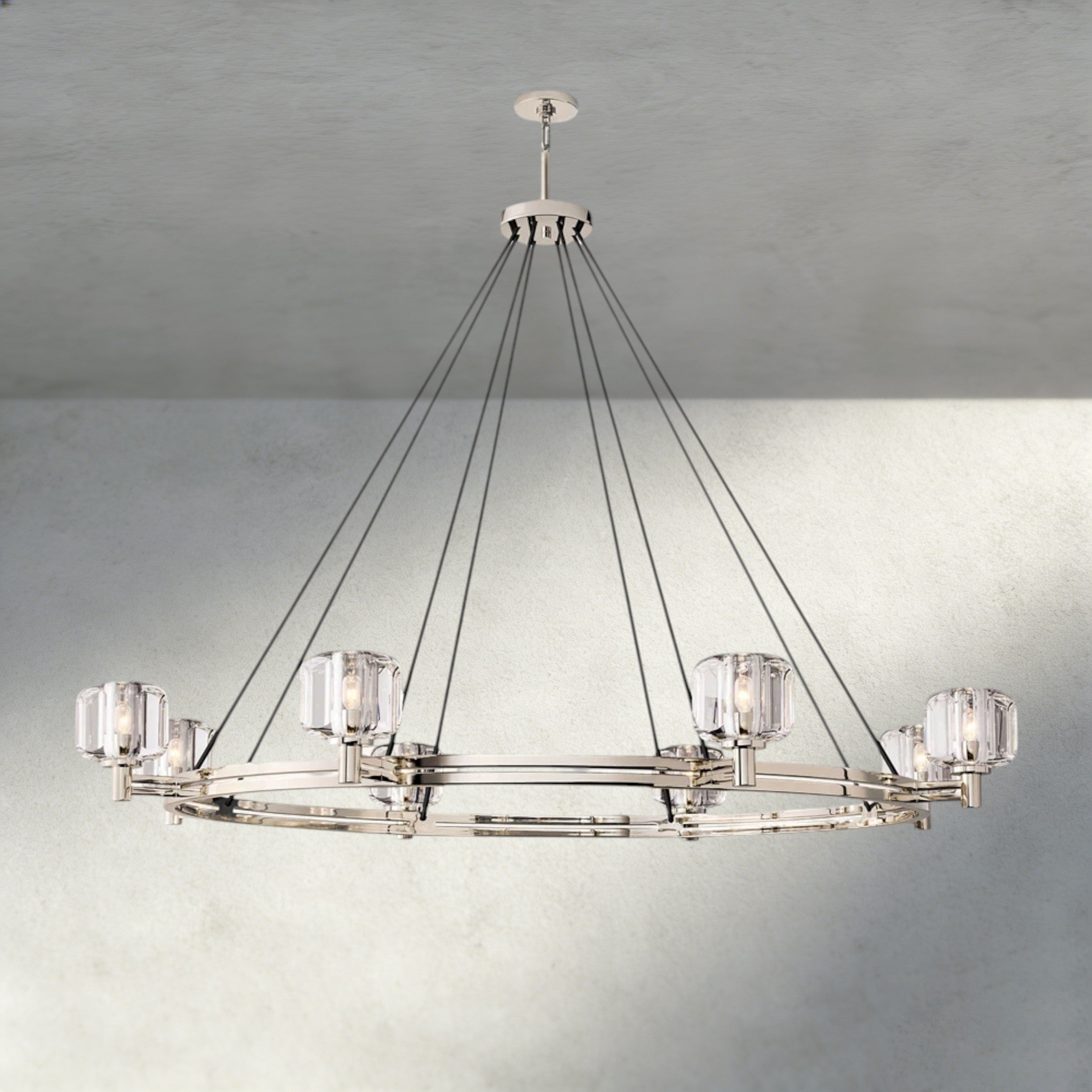 60" / Nickle Demaret Round Chandelier 36", 48", 60"