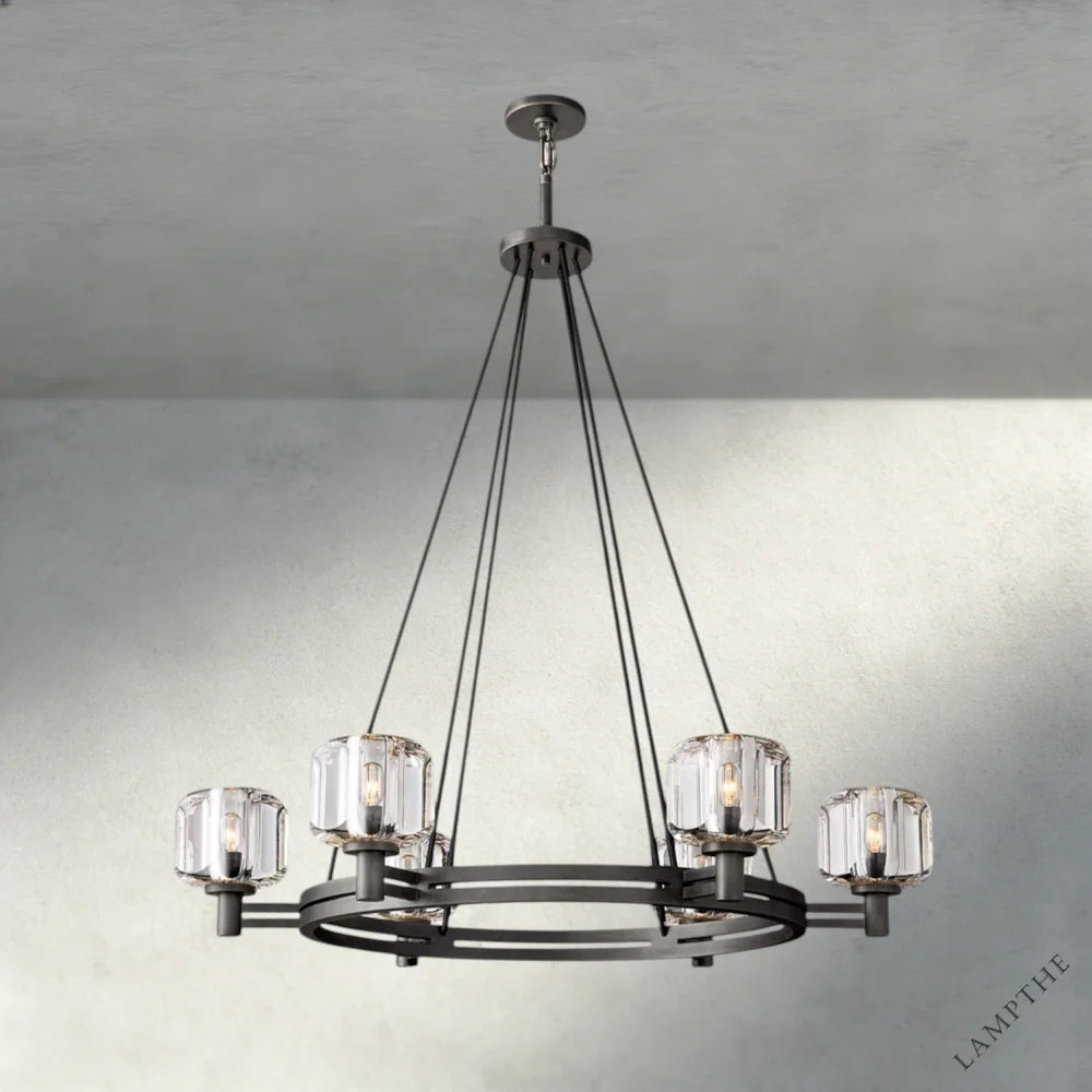 36" / Bronze Demaret Round Chandelier 36", 48", 60"