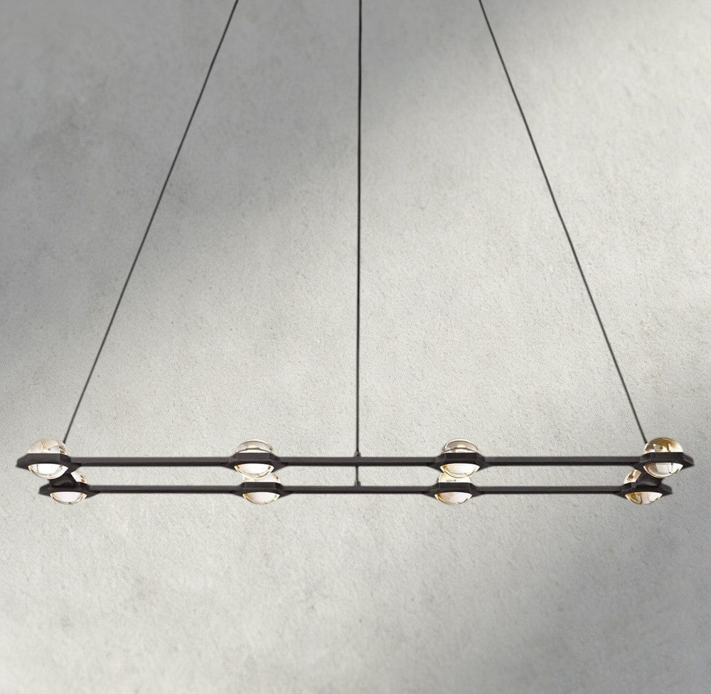 54" / Bronze Éclatant Rectangular Chandelier 54", 72"