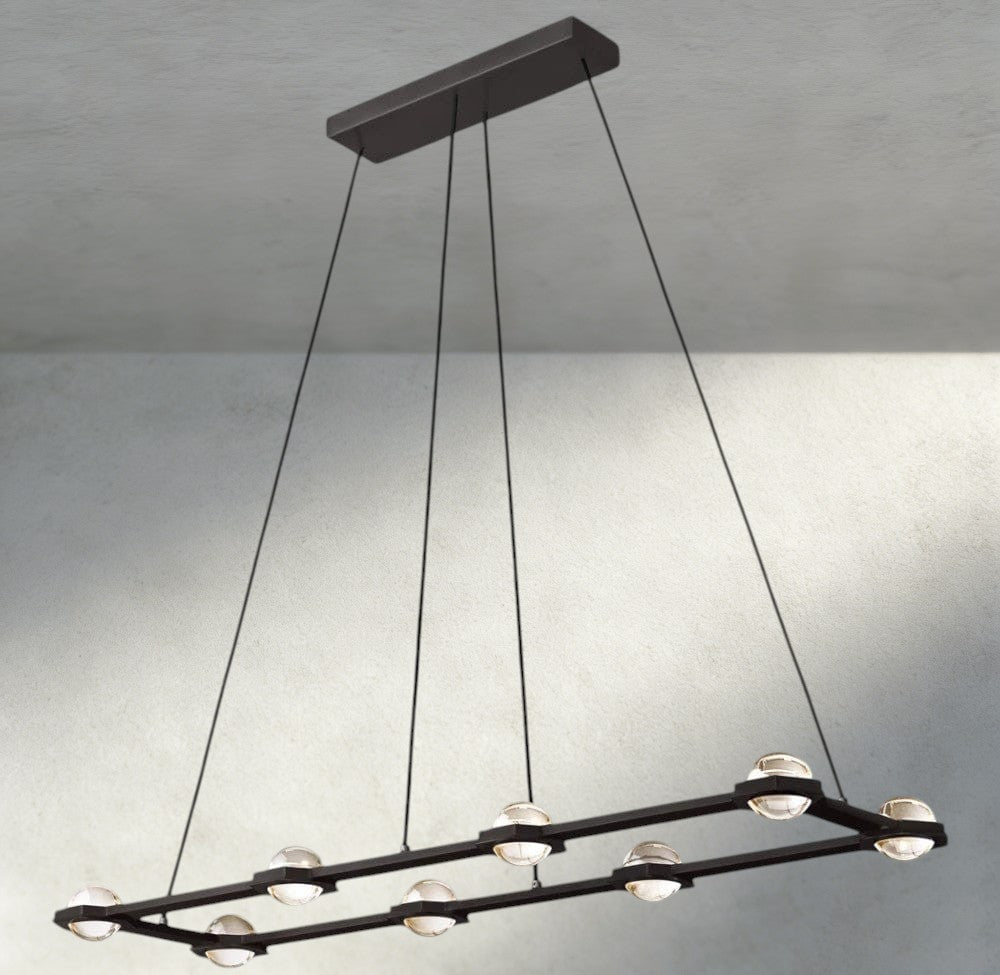 Éclatant Rectangular Chandelier 54", 72"