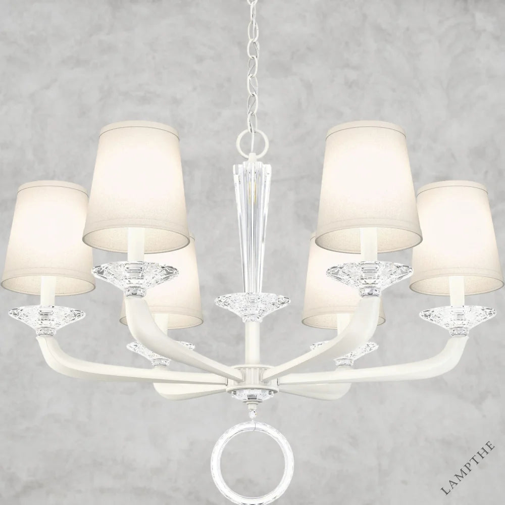 White Emilea Chandelier 30"