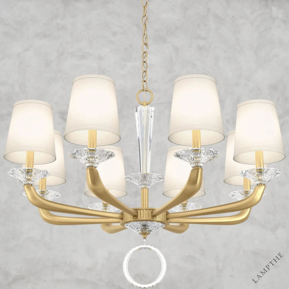 Heirloom Gold Emilea Chandelier 33"