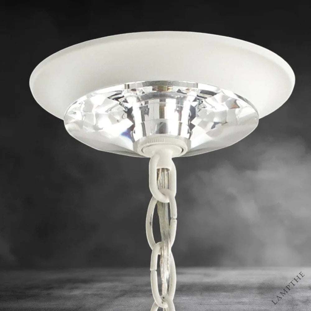 Esmeralda Single Tier Crystal Chandelier 37"