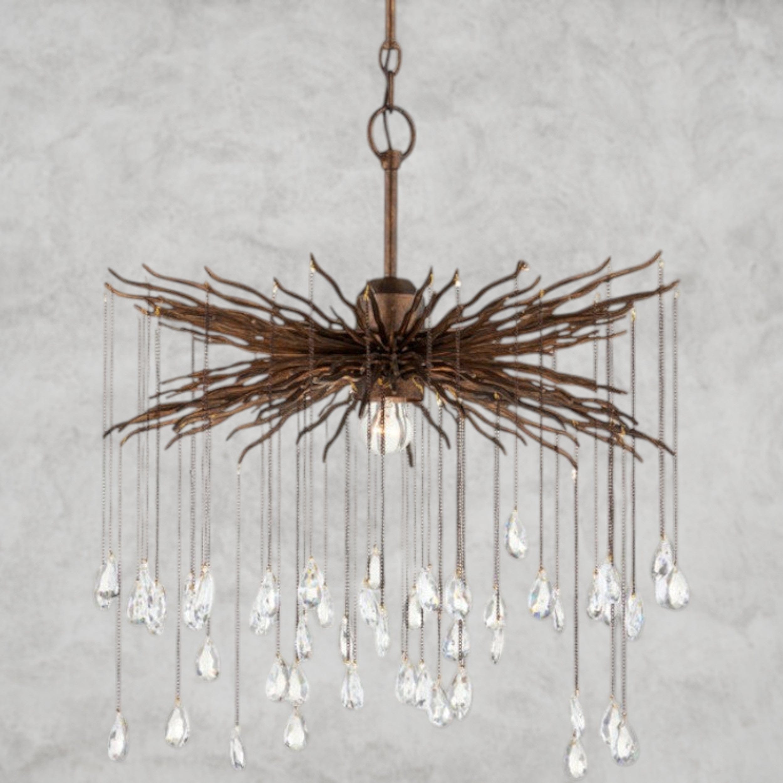 1Light Fen Chandelier