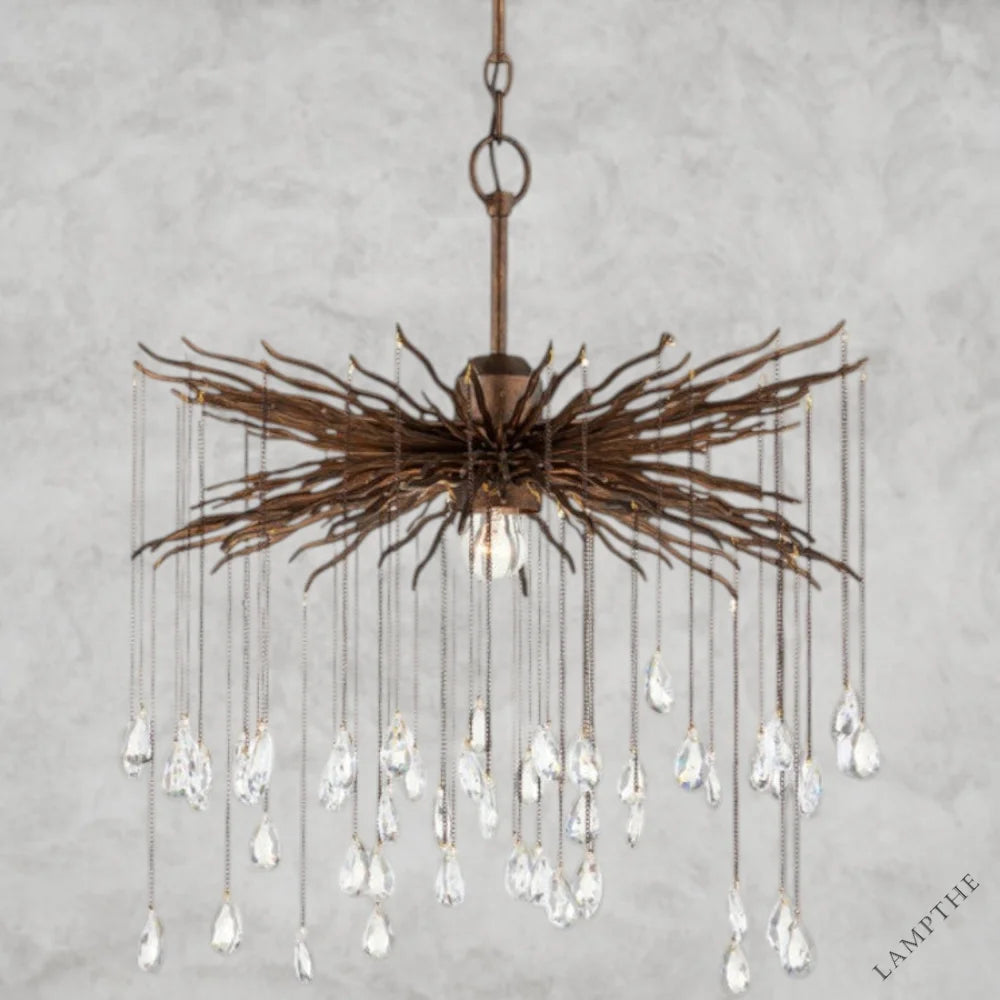 1Light Fen Chandelier