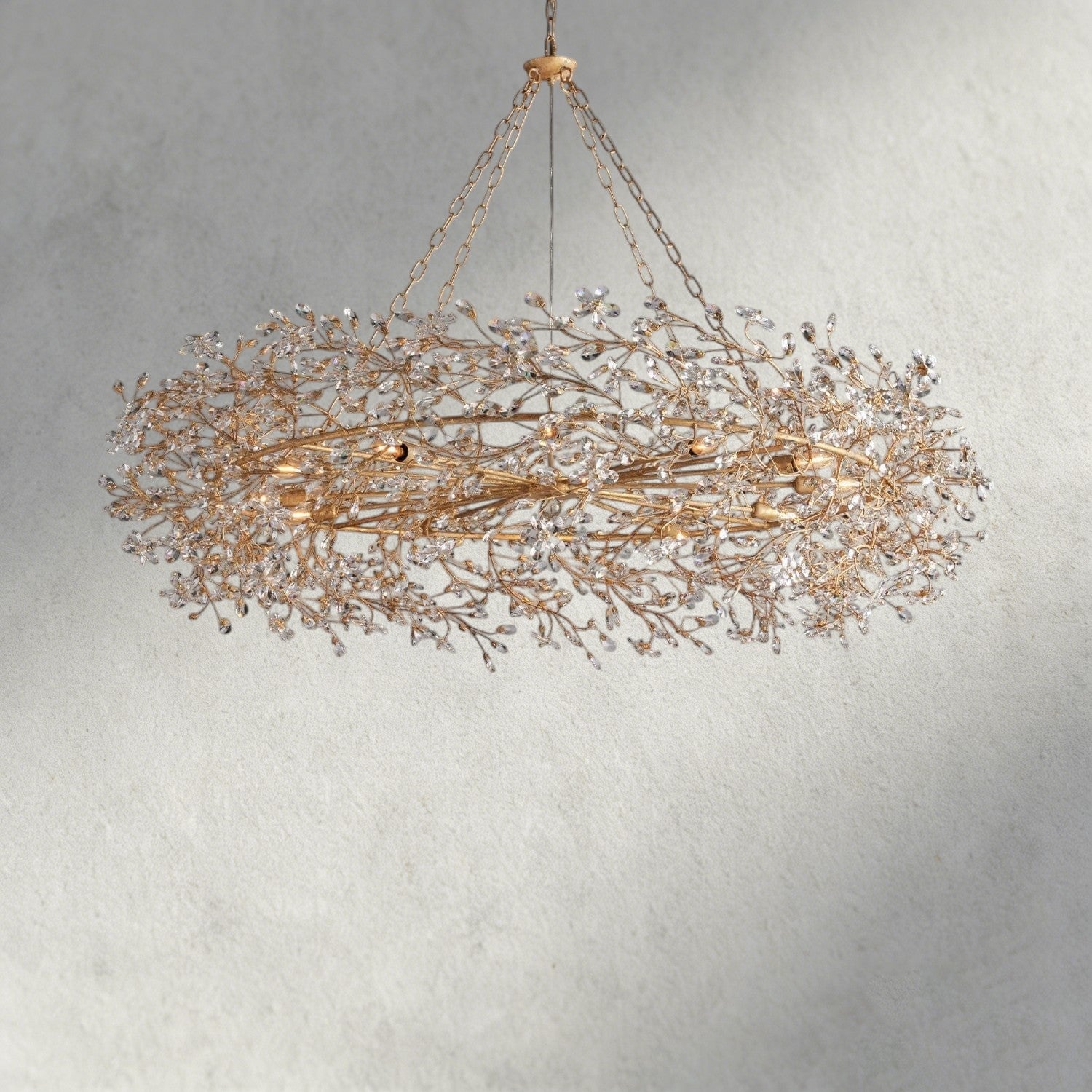 60" / GOLD Fiore Crown Chandelier 39", 48", 60"