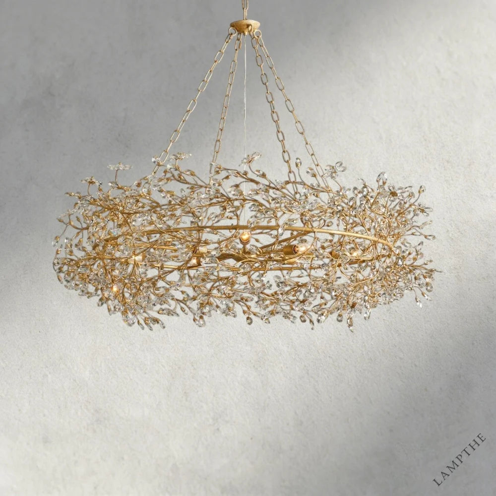 48" / GOLD Fiore Crown Chandelier 39", 48", 60"