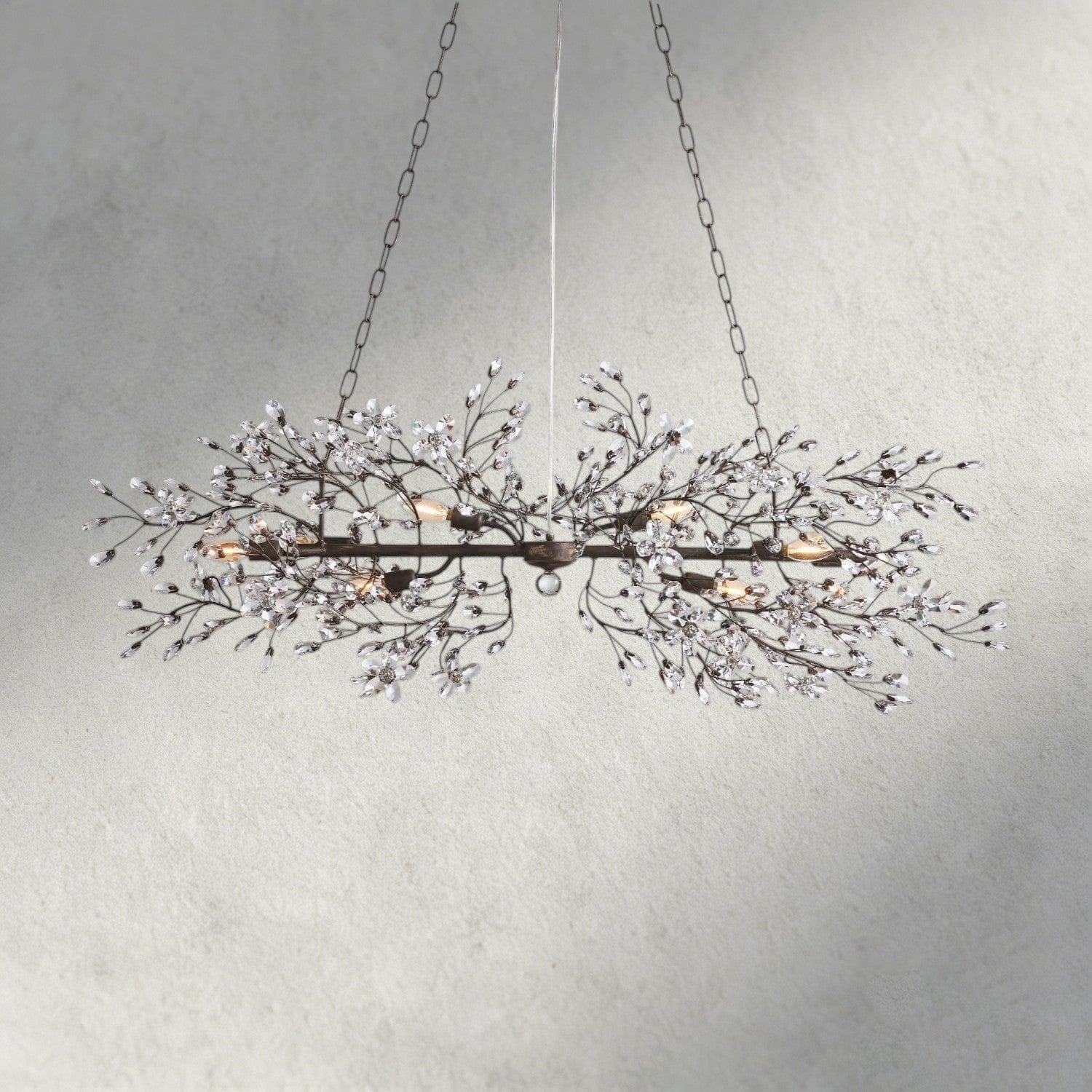 51" / BRONZE Fiore Linear Chandelier 51", 68"