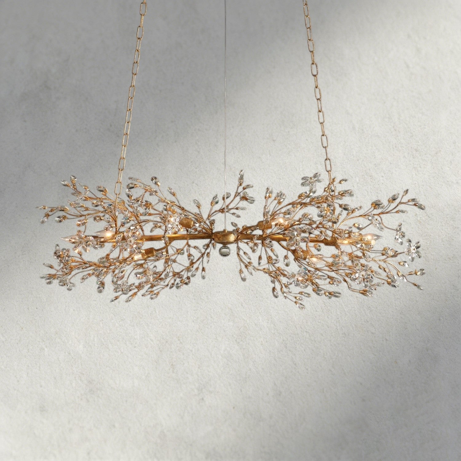 51" / GOLD Fiore Linear Chandelier 51", 68"