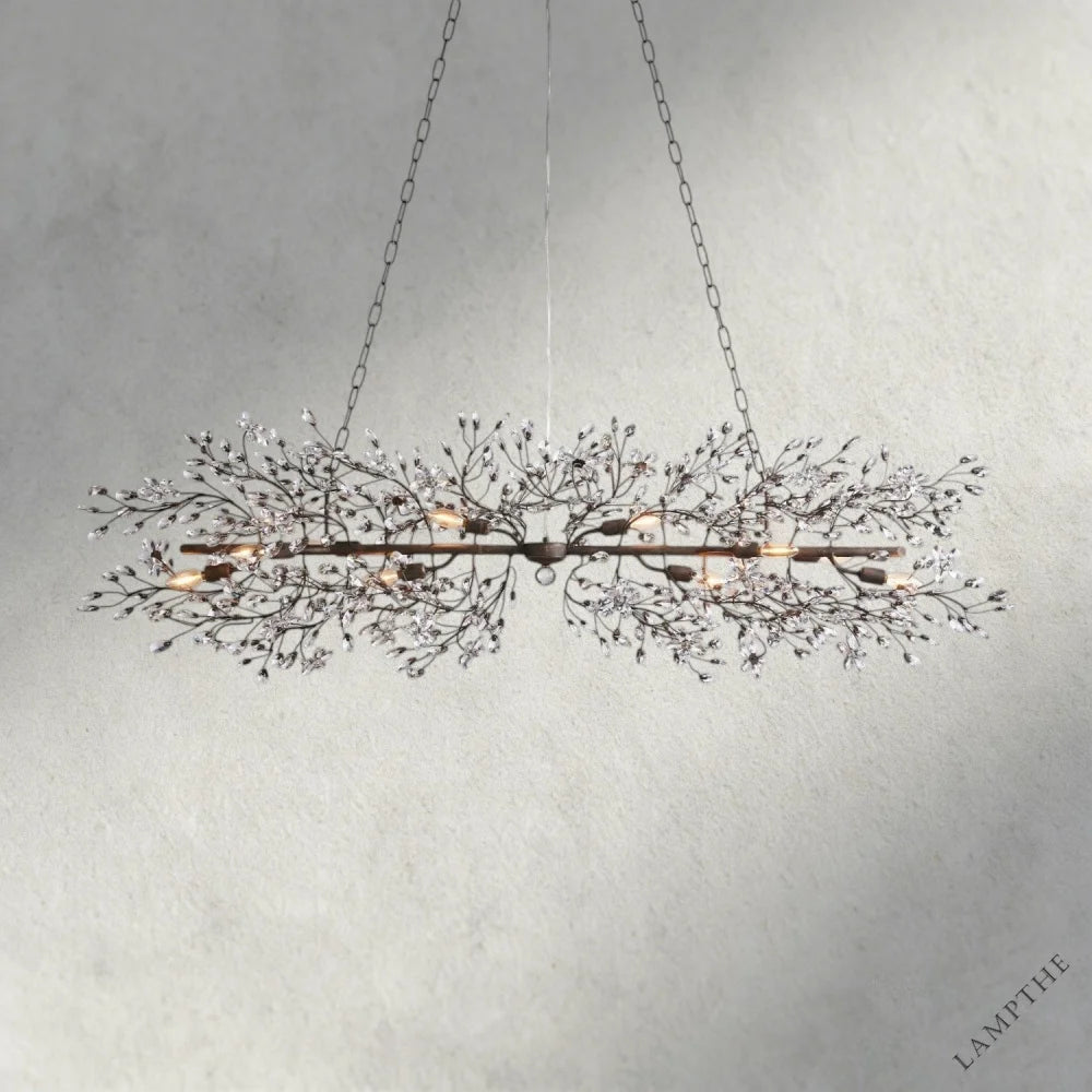 68" / BRONZE Fiore Linear Chandelier 51", 68"
