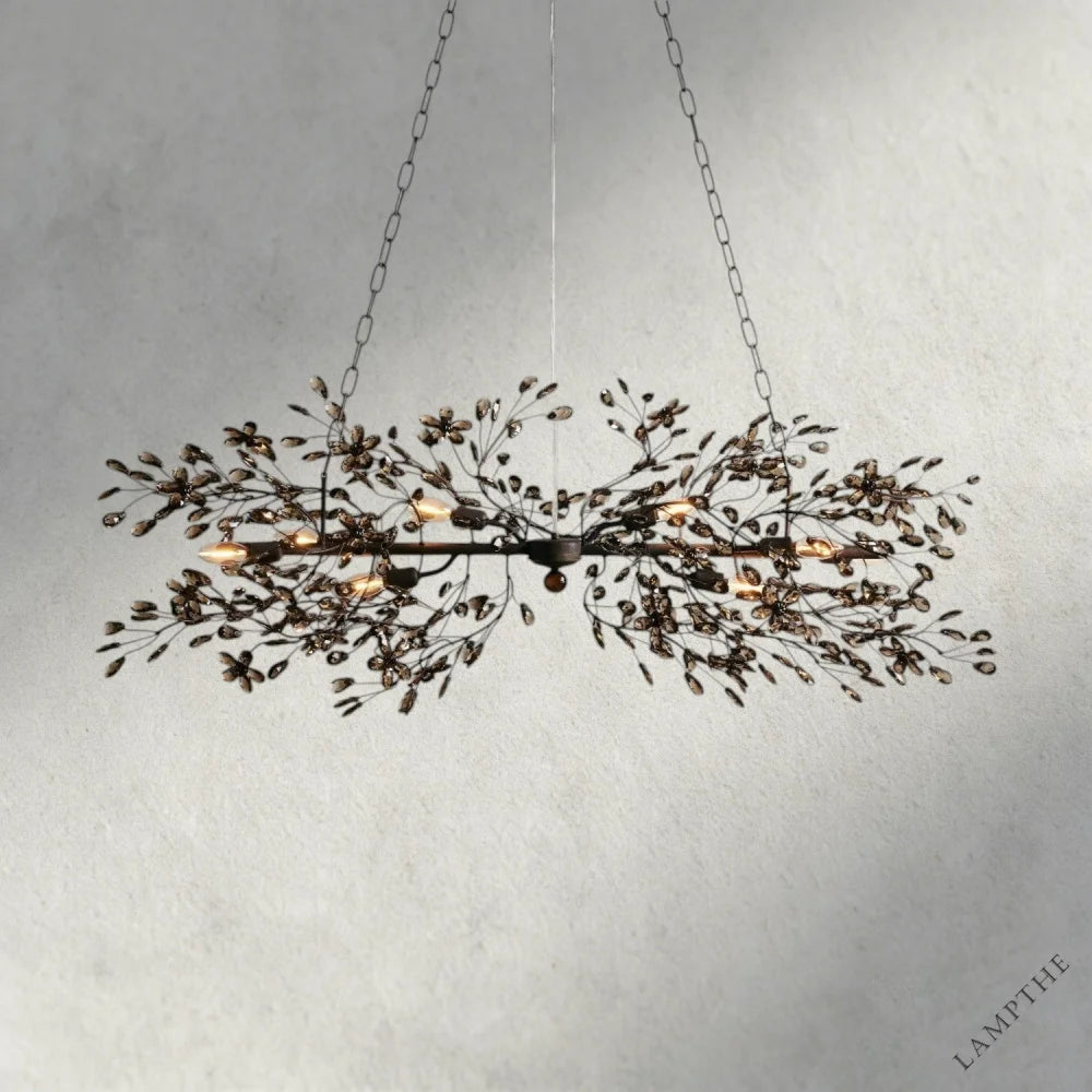 51" / BRONZE/SMOKE Fiore Linear Chandelier 51", 68"