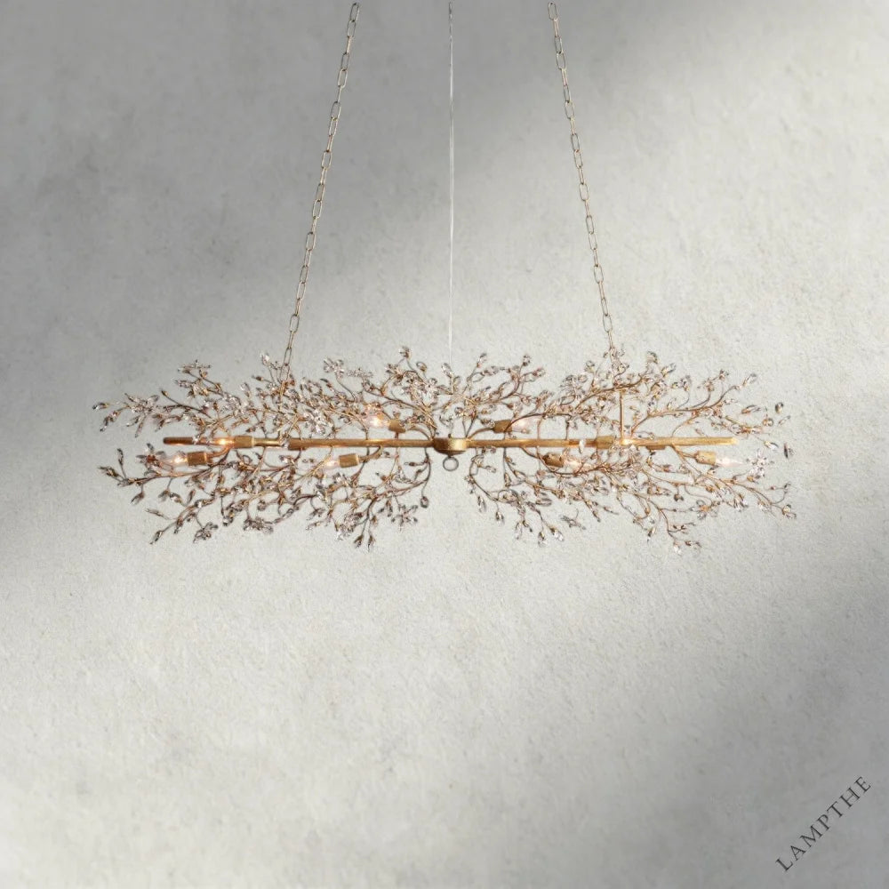 68" / GOLD Fiore Linear Chandelier 51", 68"