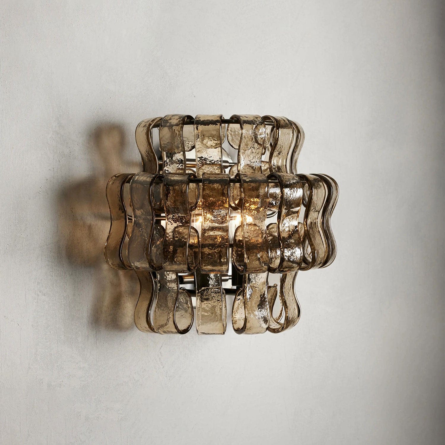 Bronze / Smoke Ghiaccio Sconce