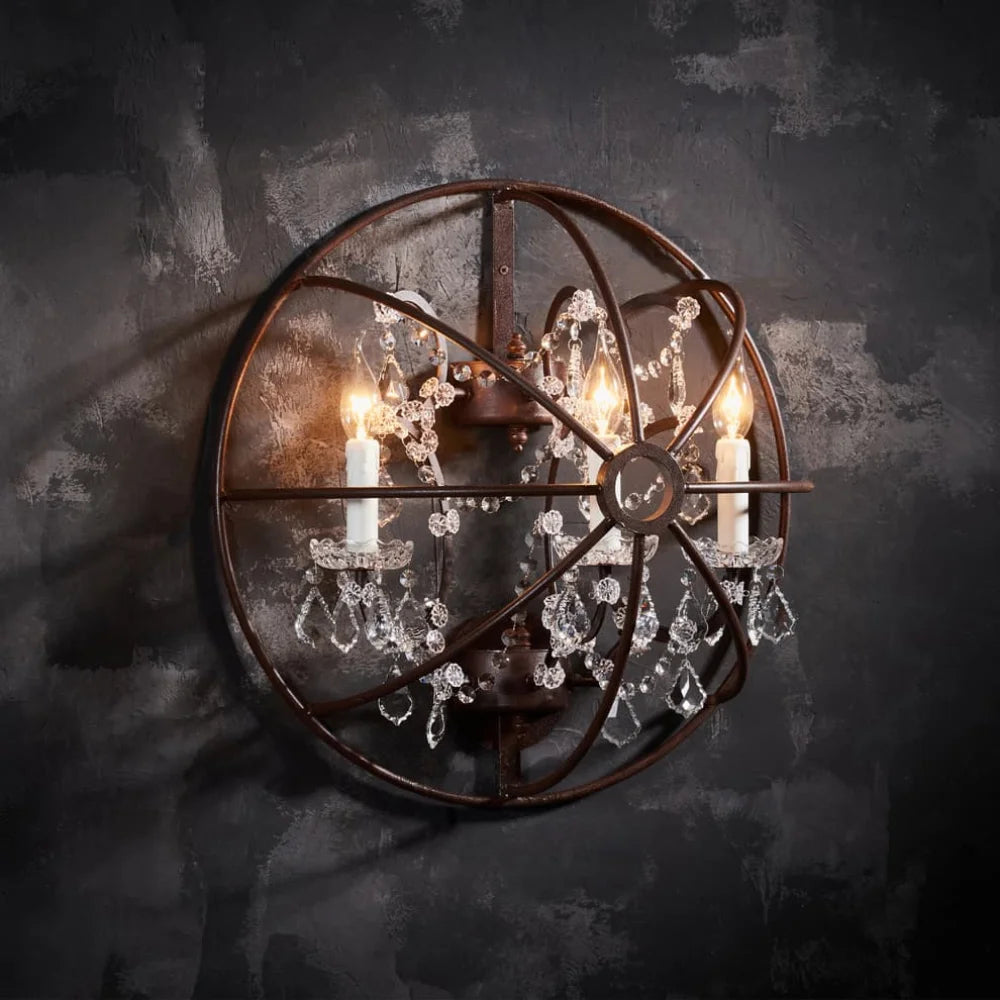 Gyro Crystal Sconce