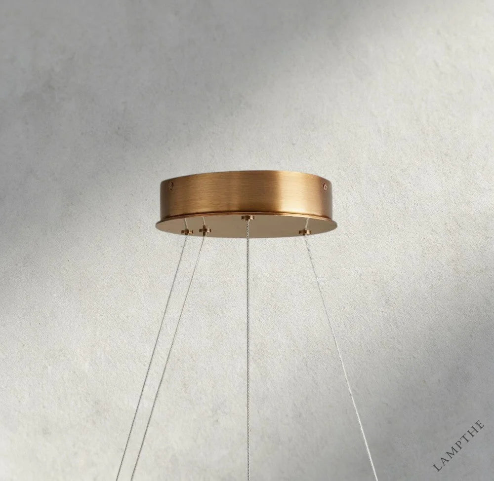 Halima Halo Alabaster Chandelier