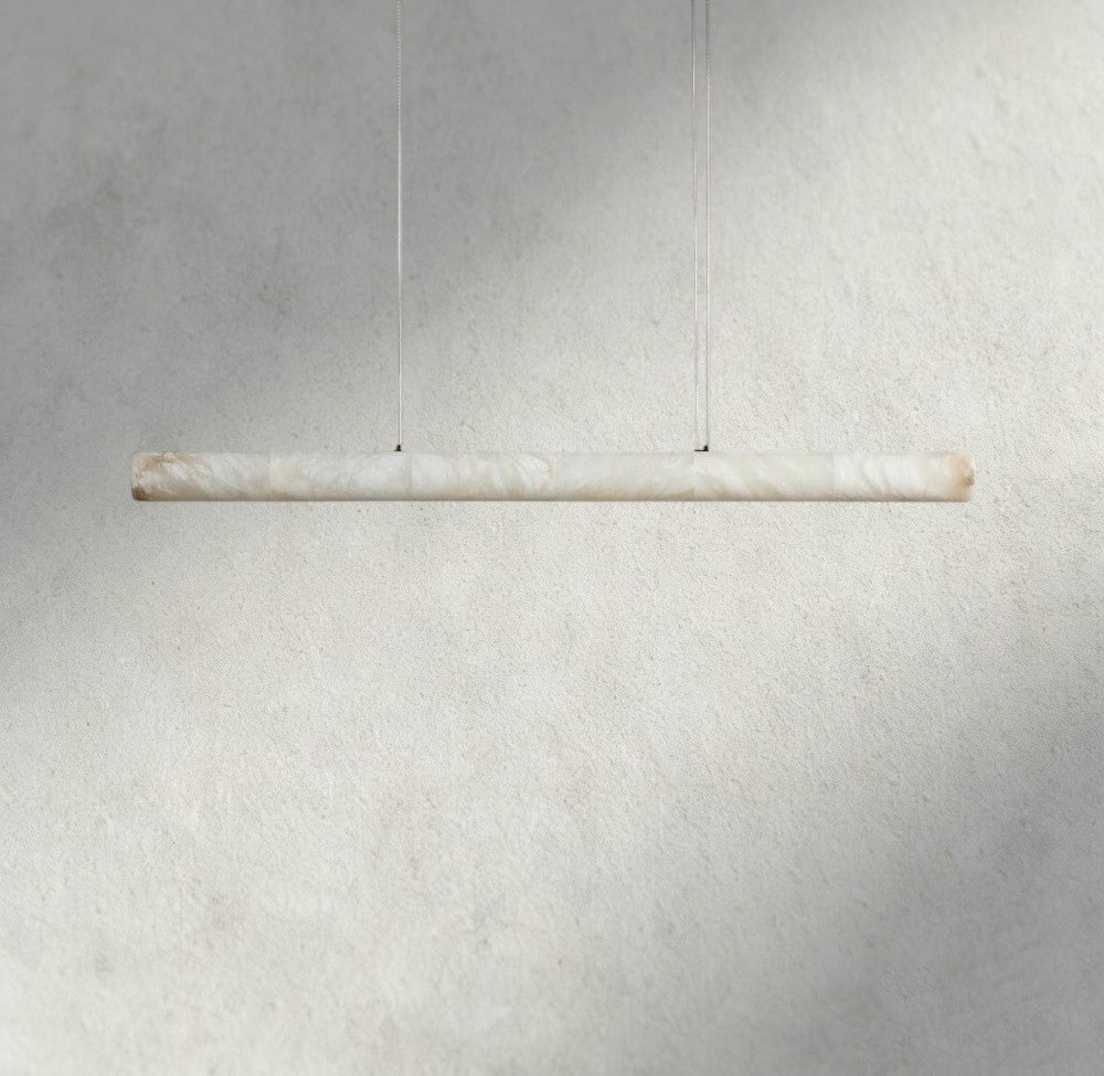 64" Halima Linear Alabaster Chandelier