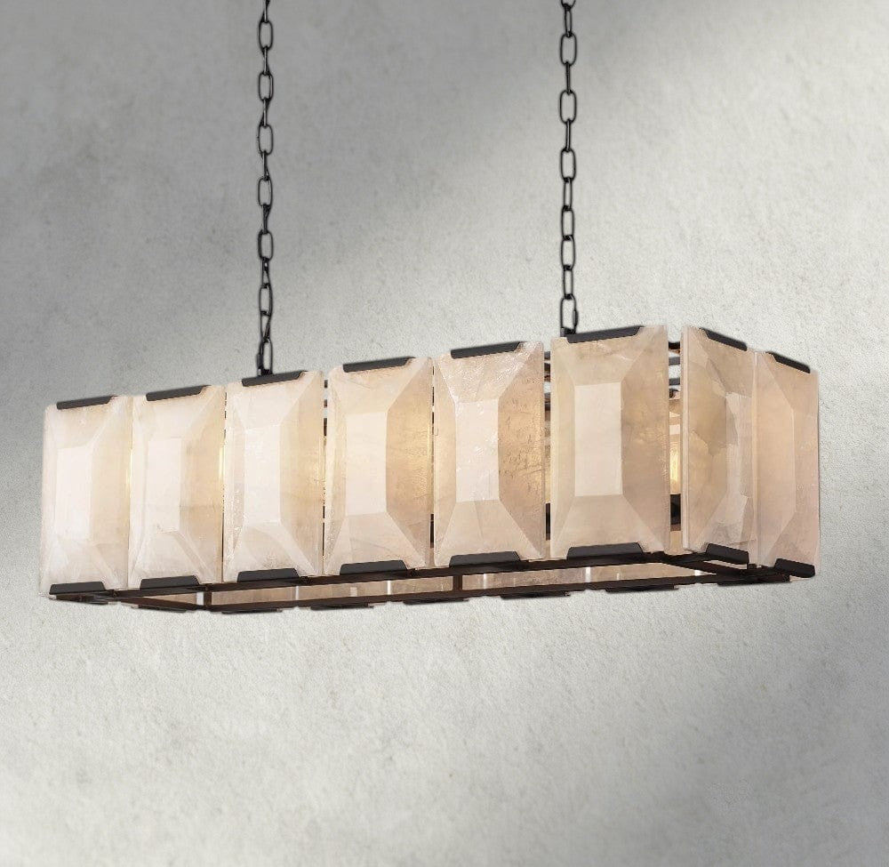 Harlow Calcite Rectangular Chandelier 42", 54", 62", 74"
