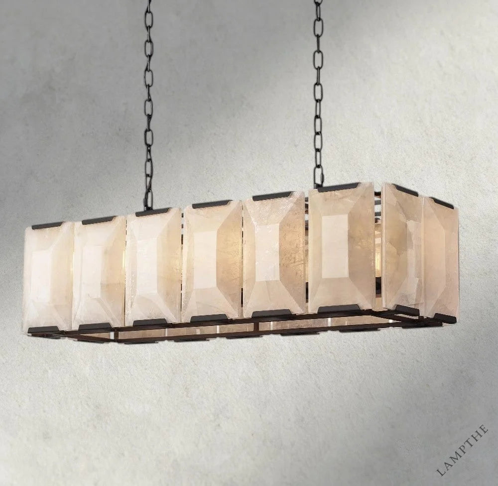 Harlow Calcite Rectangular Chandelier 42", 54", 62", 74"