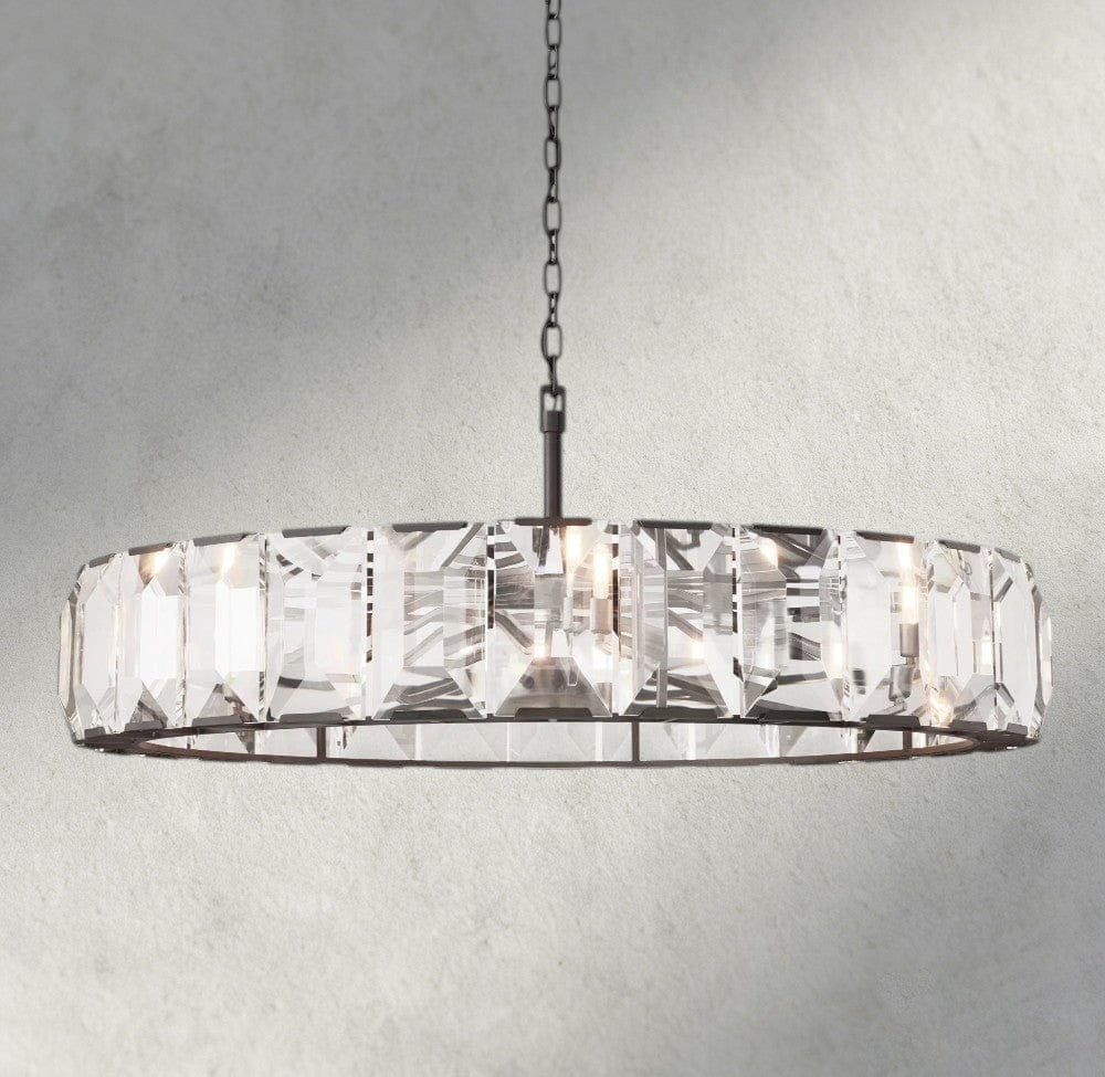 60" / Bronze Harlow Crystal Round Chandelier 19", 31", 43", 60"