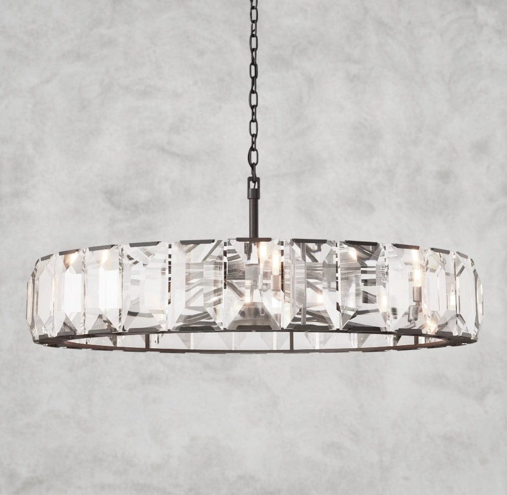 60" / Bronze Harlow Crystal Round Chandelier 19", 31", 43", 60"