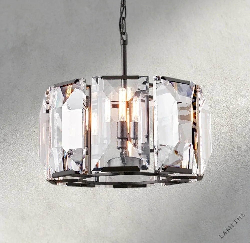 19" / Bronze Harlow Crystal Round Chandelier 19", 31", 43", 60"