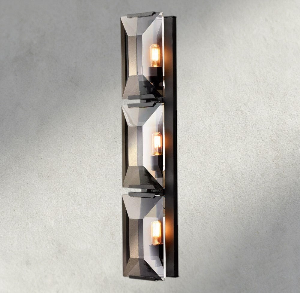 Bronze Harlow Crystal Triple Sconce