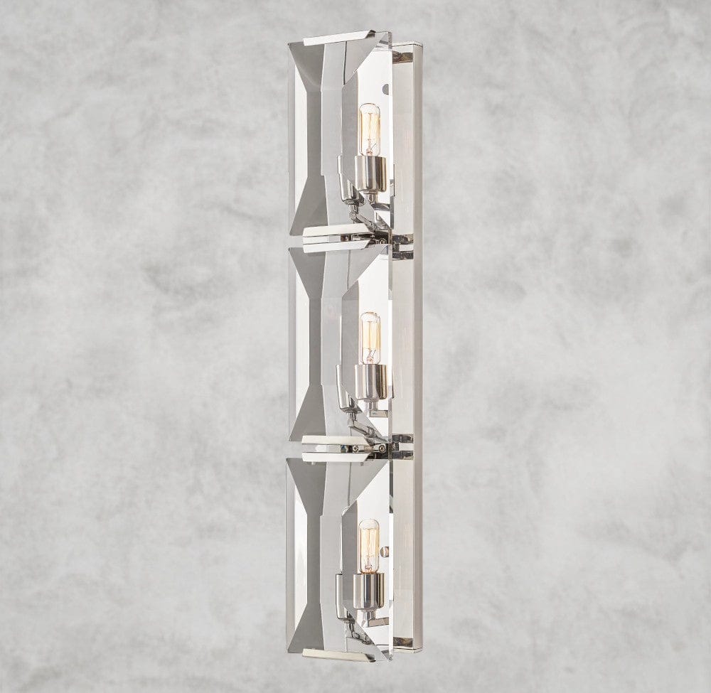 Nickle Harlow Crystal Triple Sconce