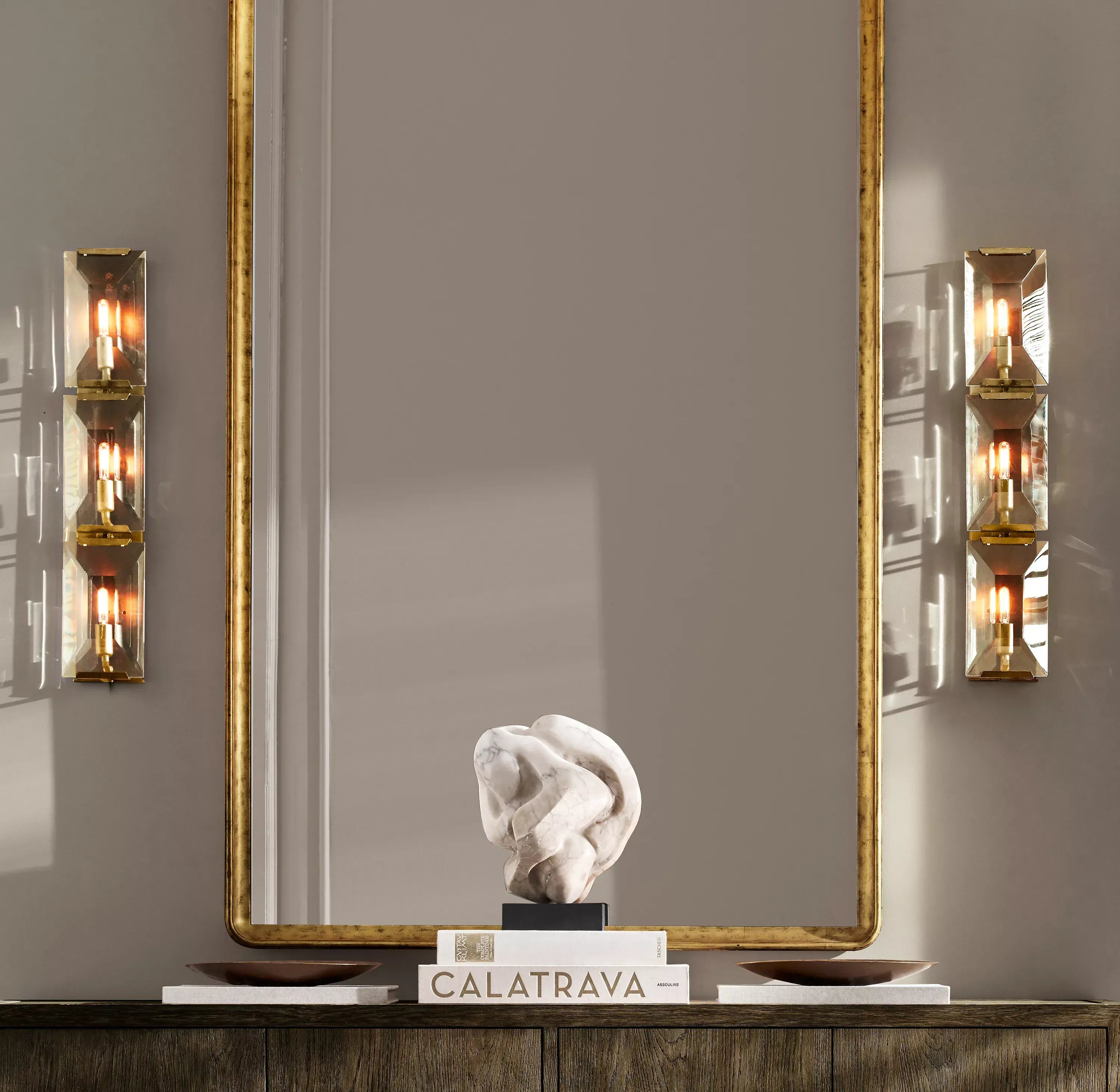 Harlow Crystal Triple Sconce