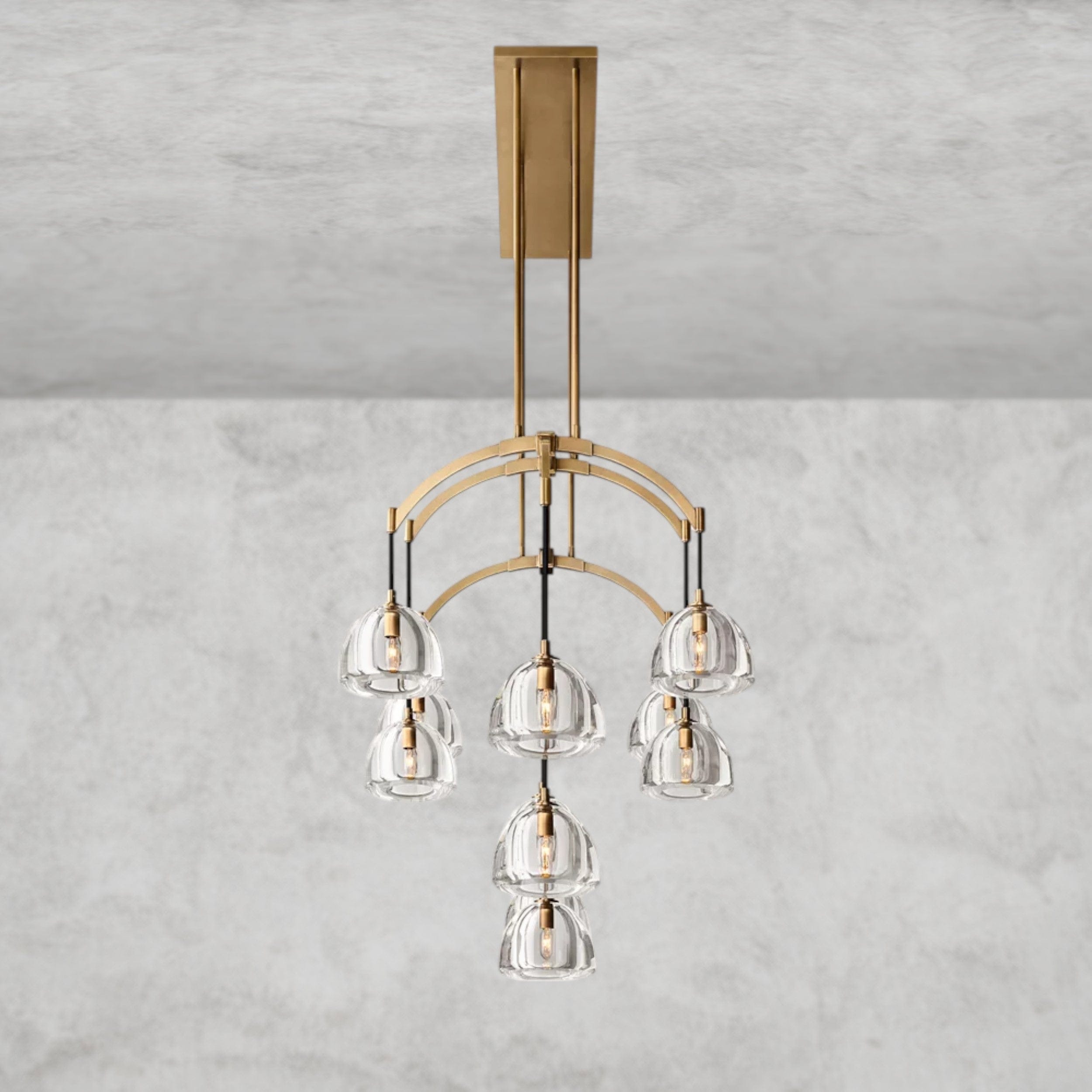 Hemisphere Linear Chandelier 54", 72"