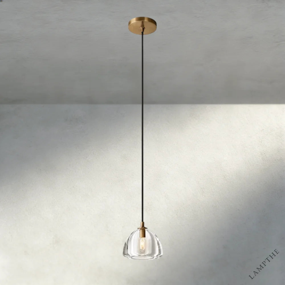 Brass HEMISPHERE PENDANT