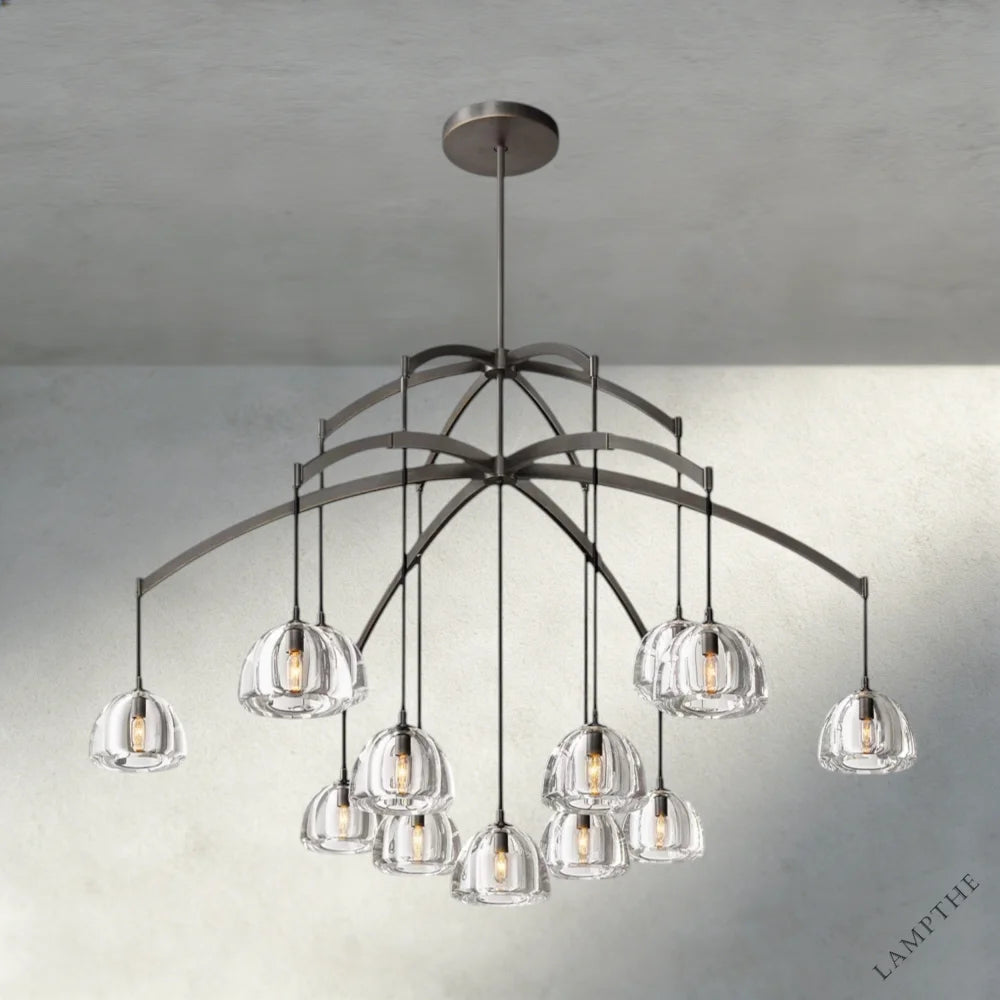 60" / Bronze Hemisphere Round Chandelier 36", 48", 60"