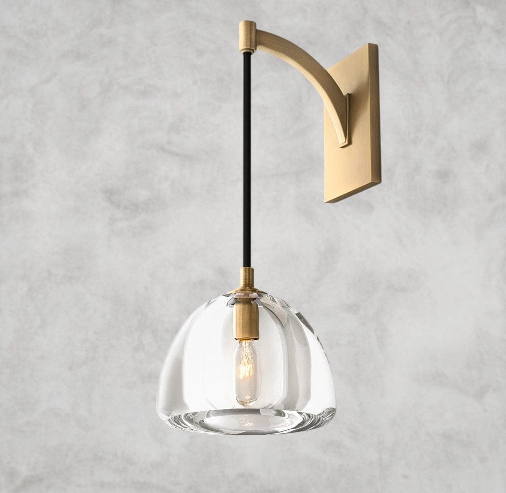 Brass HEMISPHERE SCONCE