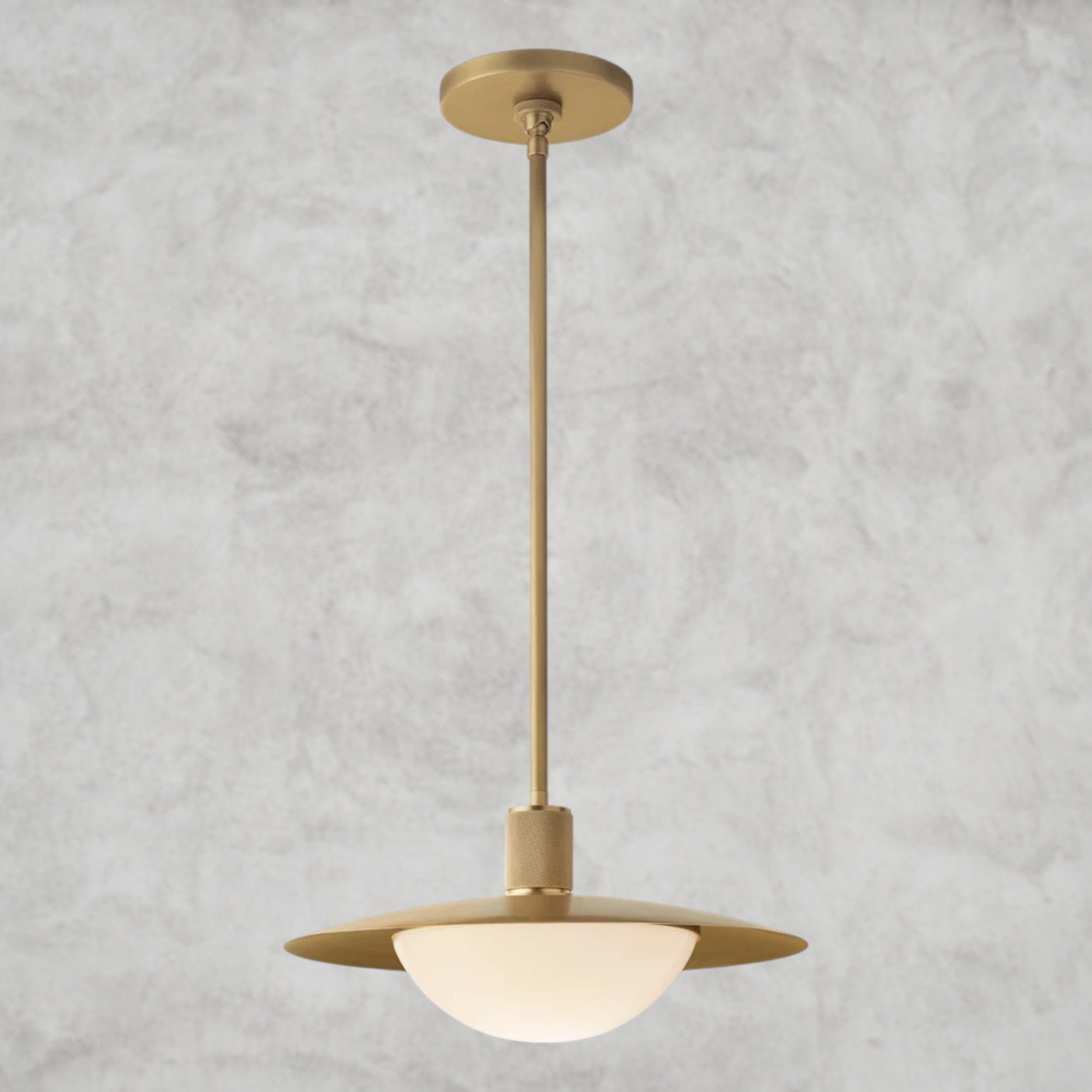 14" / Brass Kennan Round Pendant 14", 18"