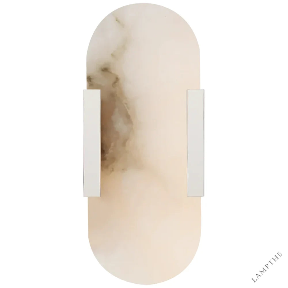 Kevin Koltin Melange Elongated Alabaster Wall Sconce Kevinstudiolives Polished Nickel H 13.8''