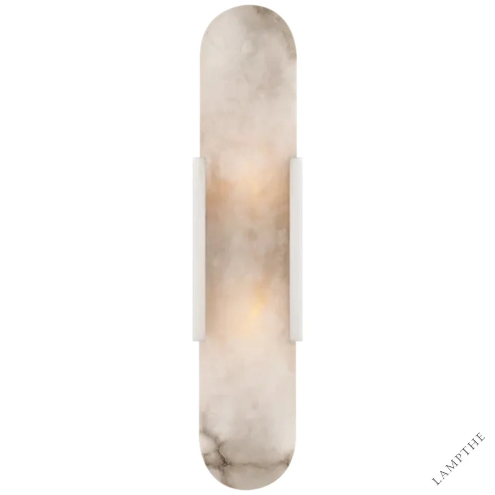 Kevin Koltin Melange Elongated Alabaster Wall Sconce Kevinstudiolives Polished Nickel H 20''