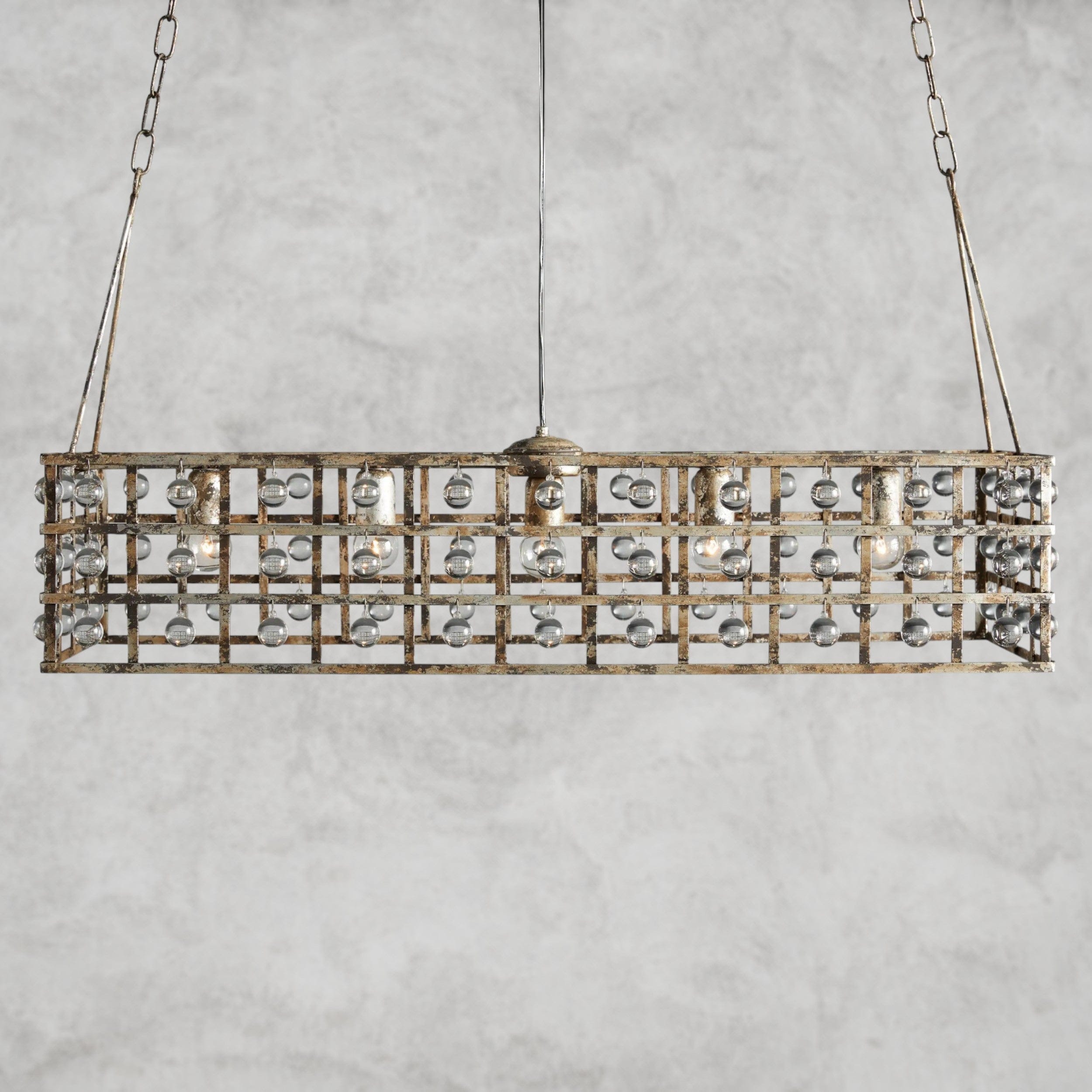 La Cage 41" Rectangular Chandelier
