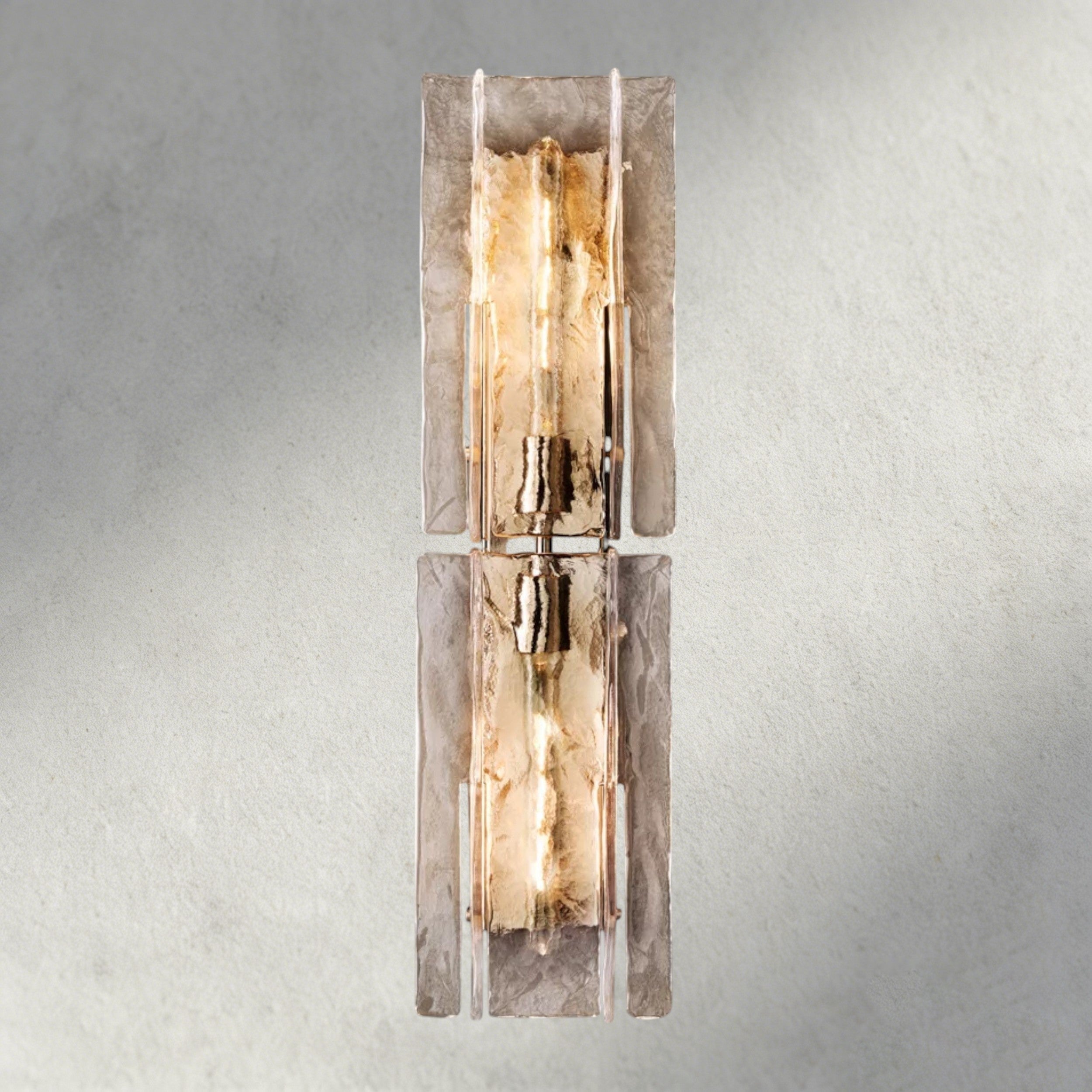 Lattice Clear Glass Sconce 15", 30"
