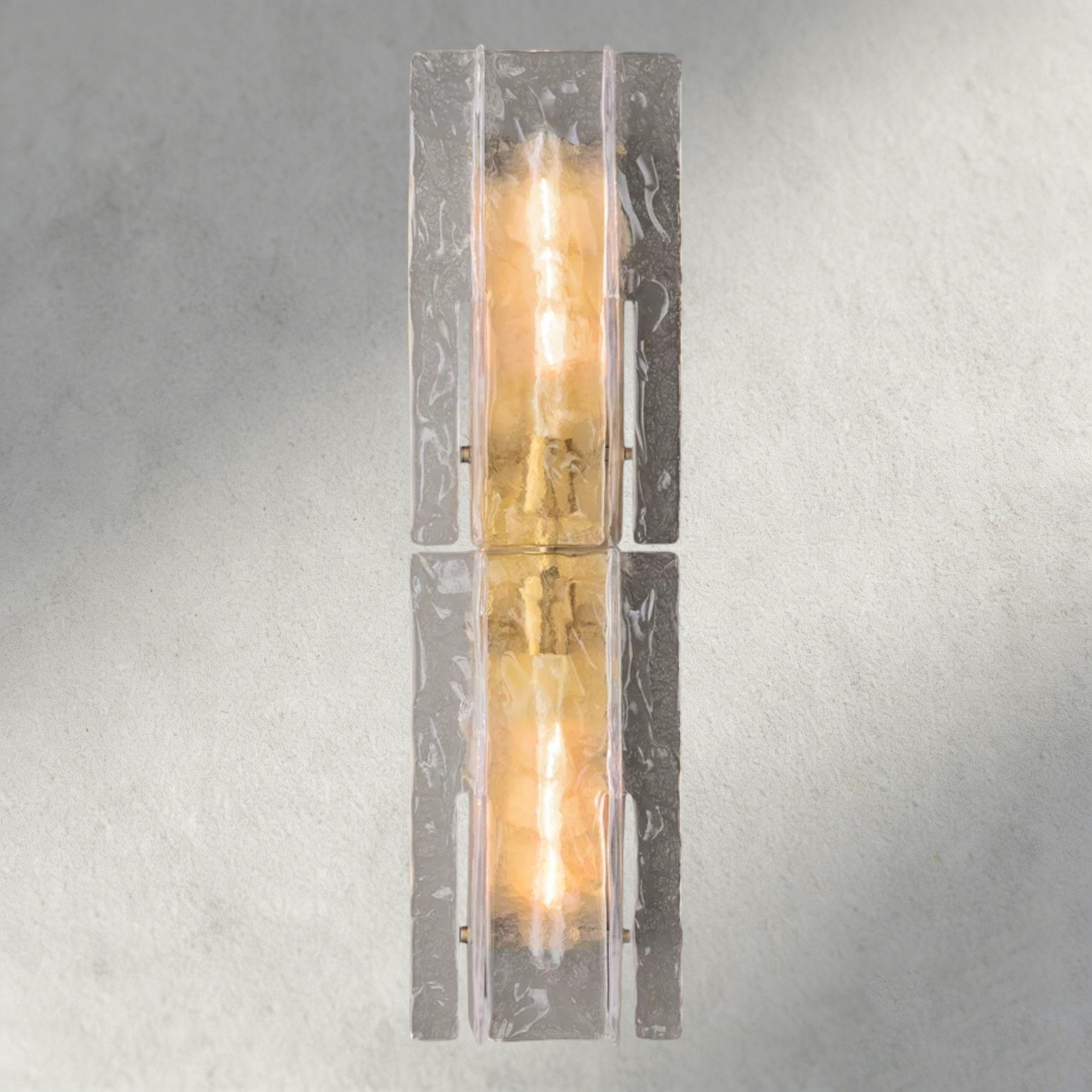 Lattice Clear Glass Sconce 15", 30"