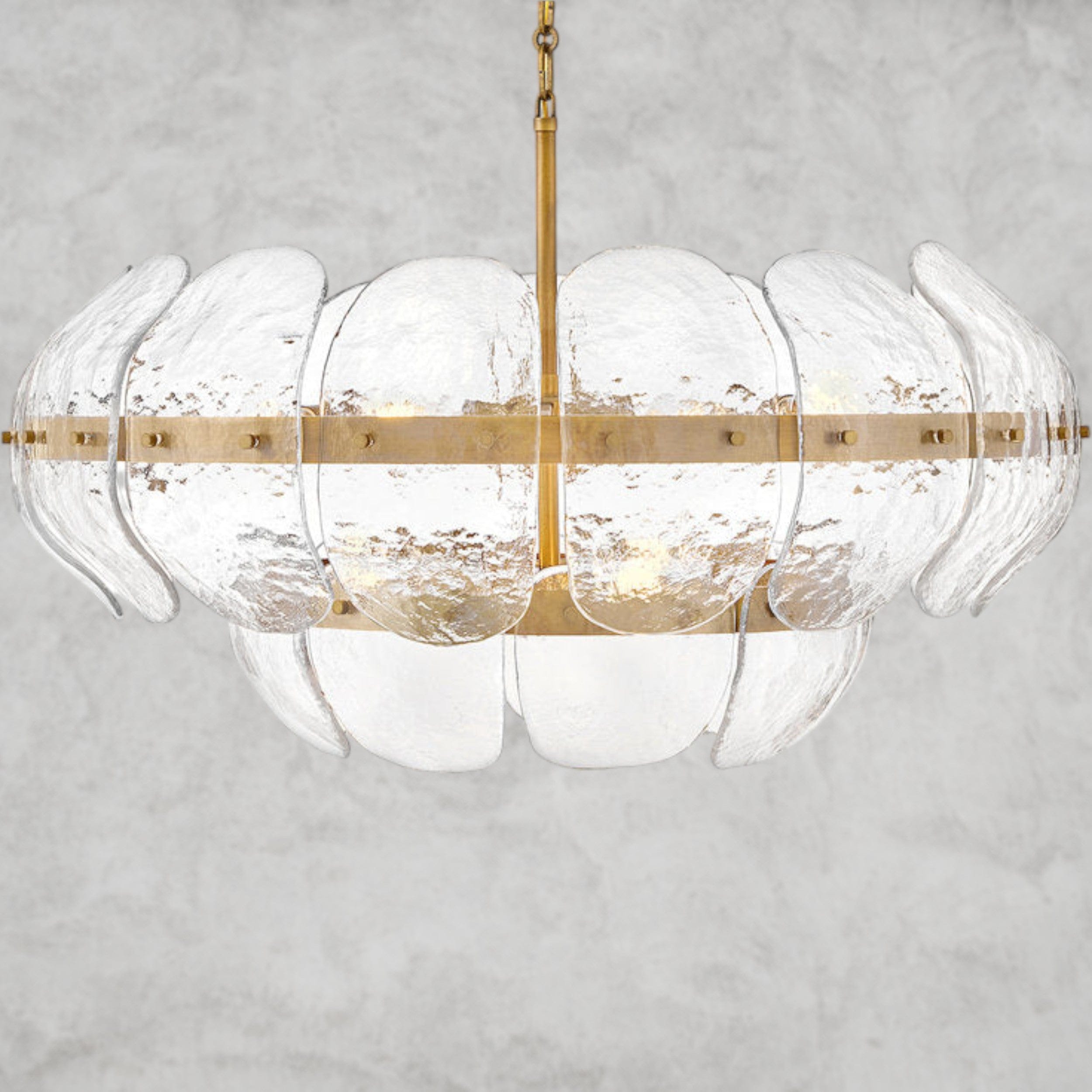 Lillia 9 - Light Steel Dimmable Chandelier