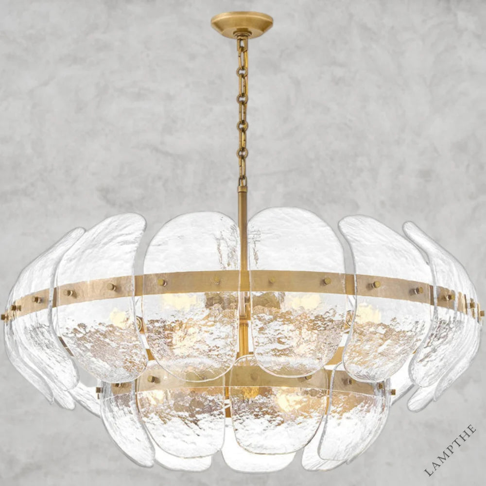 Lillia 9 - Light Steel Dimmable Chandelier