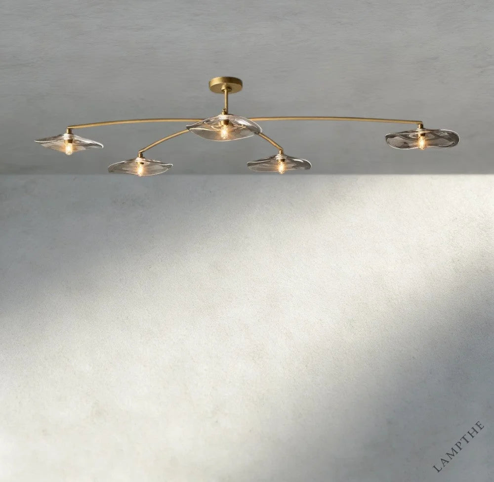 Lily Clear Glass Flushmount