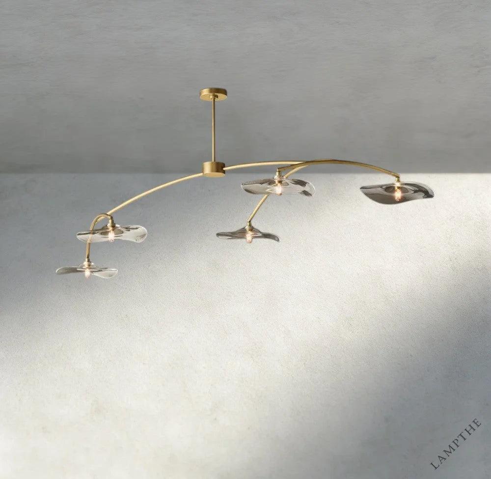 Lily Clear Glass Linear Chandelier