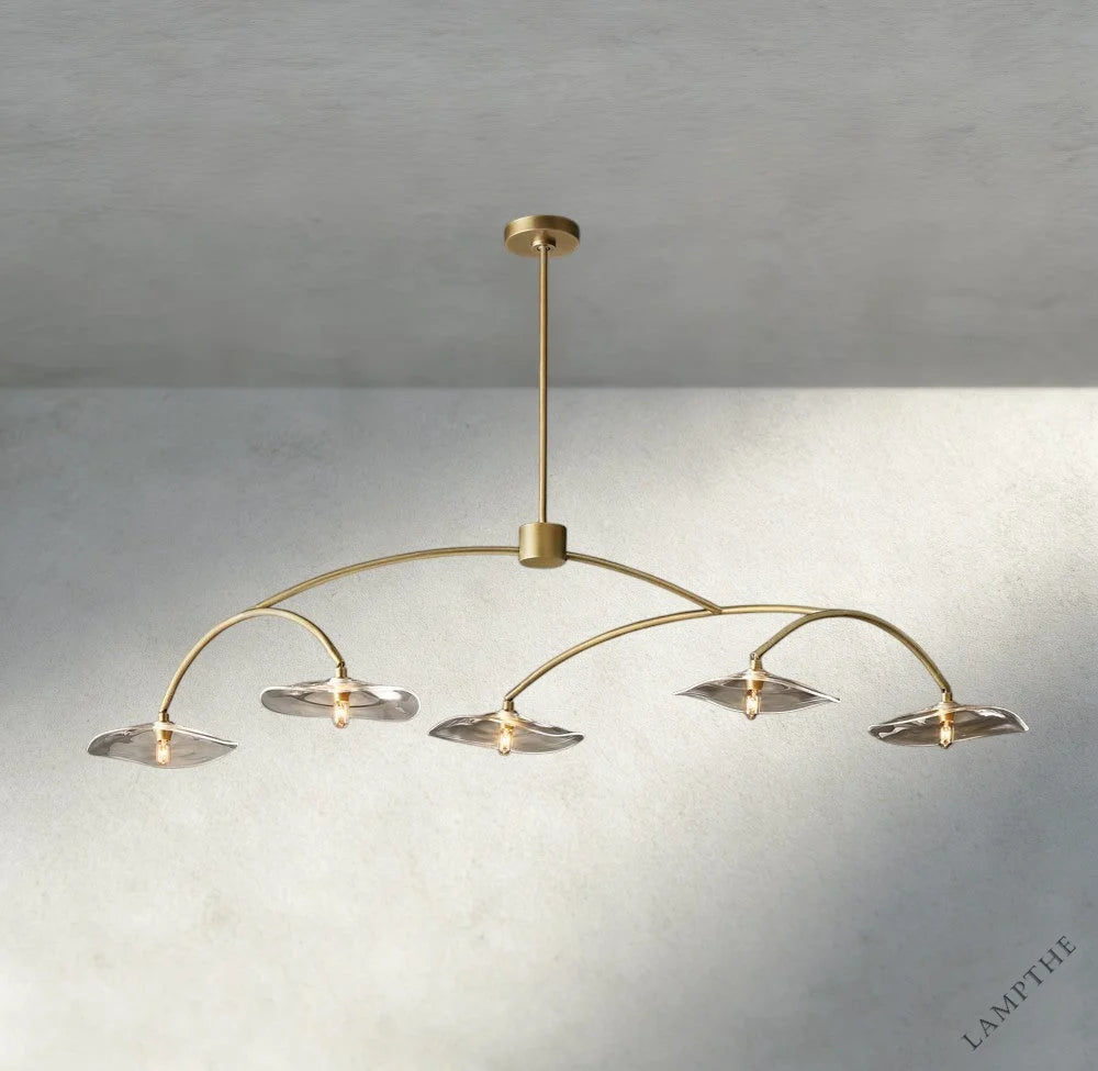 Lily Clear Glass Linear Chandelier