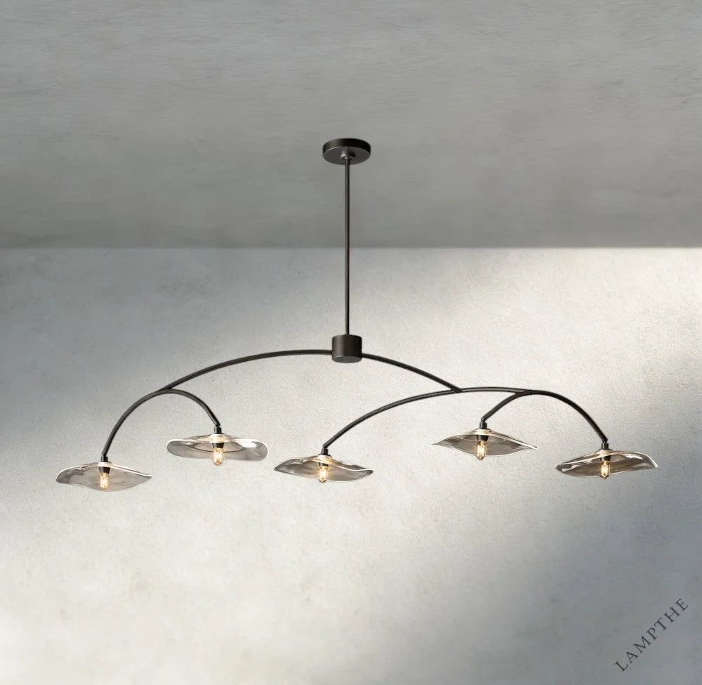 Lily Clear Glass Linear Chandelier
