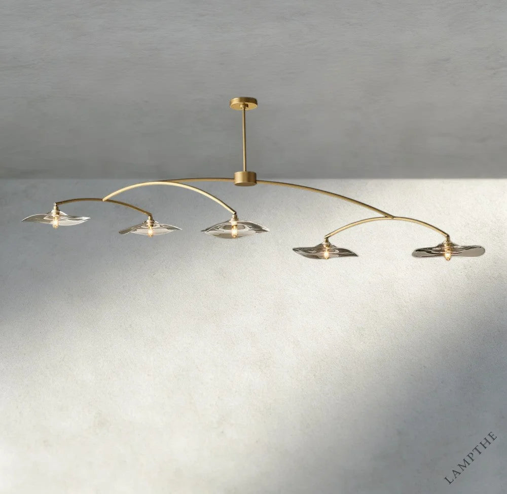 Lily Clear Glass Linear Chandelier