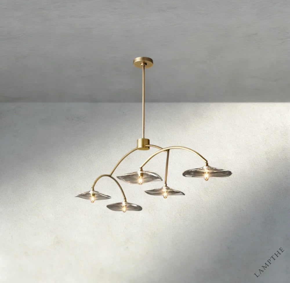 Lily Clear Glass Linear Chandelier
