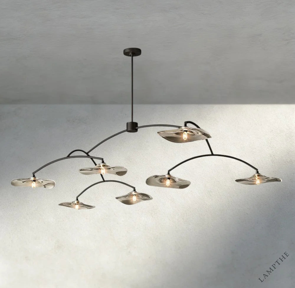 Lily Clear Glass Round Chandelier