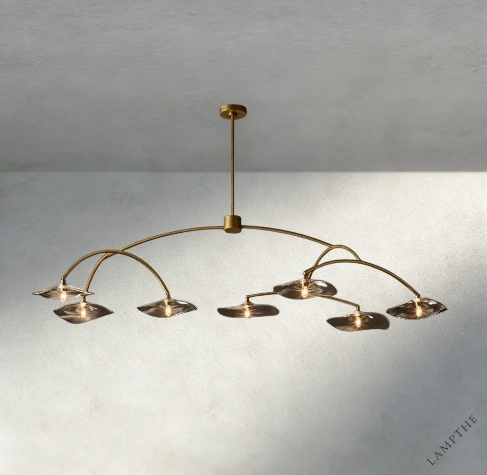 Lily Clear Glass Round Chandelier