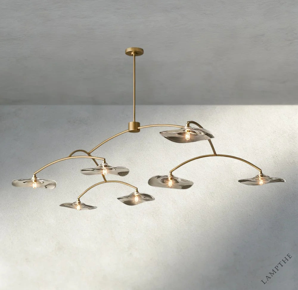 Lily Clear Glass Round Chandelier
