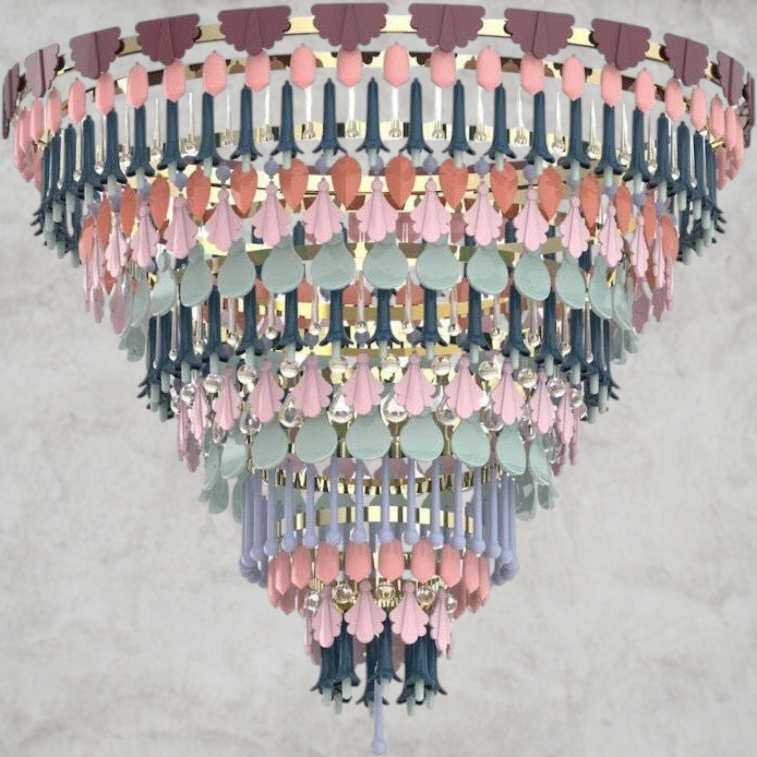 Fall / Large Lladro Seasons Chandelier